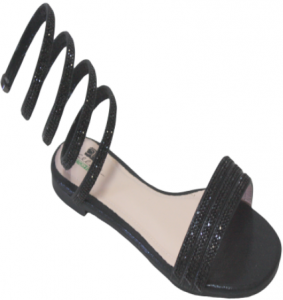 LADY DRESSY SHOES W SPRING ON ANKLE (2272731) BLACK